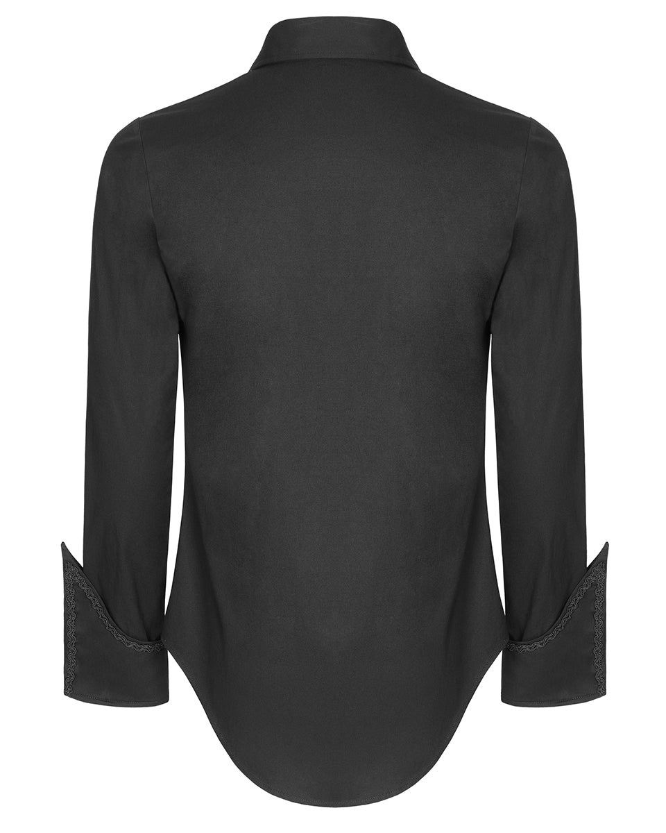 Y-907 Acheron Mens Gothic Shirt - Black