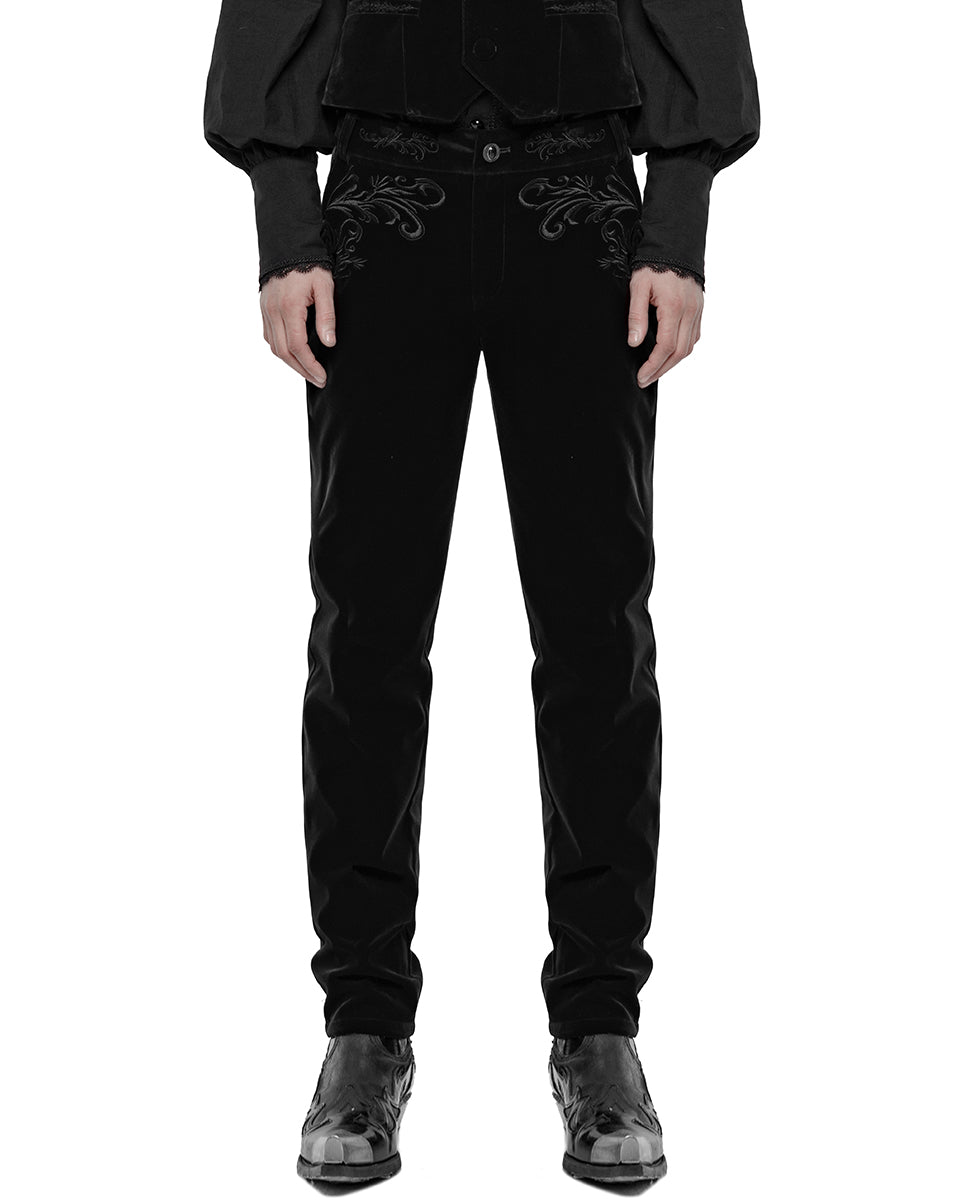 Black velvet best sale dress pants mens