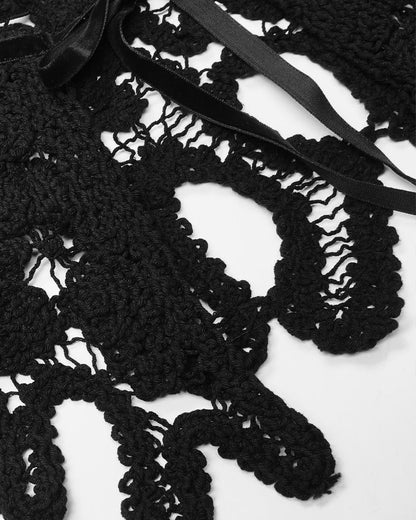 WS-470 Petalia Gothic Crochet Shawl