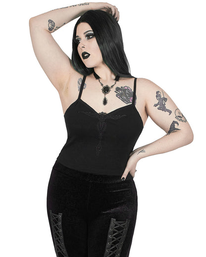 DT-679 Plus Size Camisole Top - Black