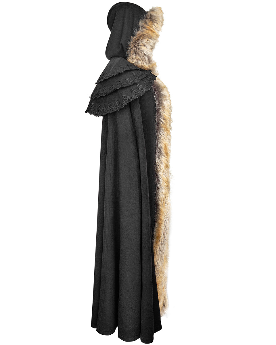 Y-673 Winterfell Womens Cloak - Black