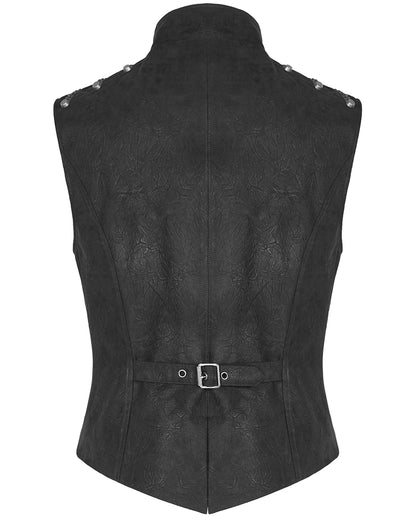 WY-1242 Disalliance Mens Dieselpunk Military Waistcoat Vest