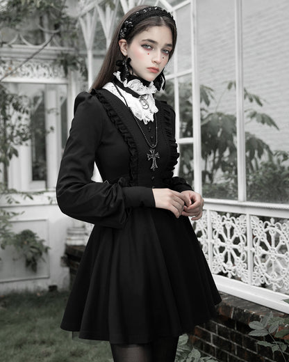 OPQ-877 Daily Life RetroGothic Lolita Mini Dress