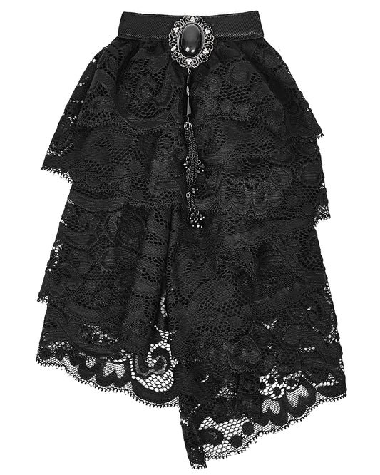 S173 Regency Jabot Cravat - Black