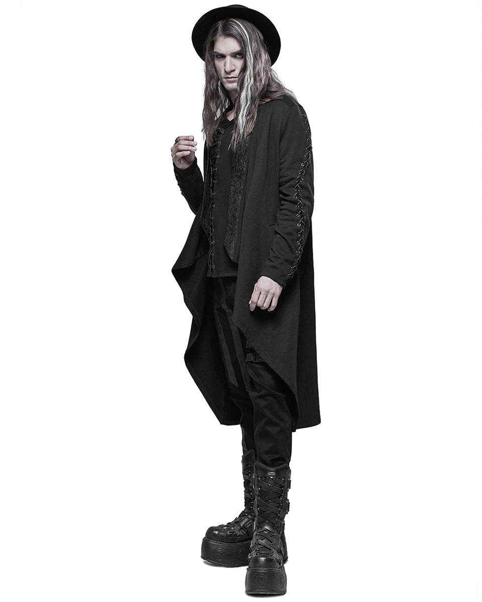 WY-1323 Agent Of Chaos Mens Apocalyptic Gothic Cloak Jacket