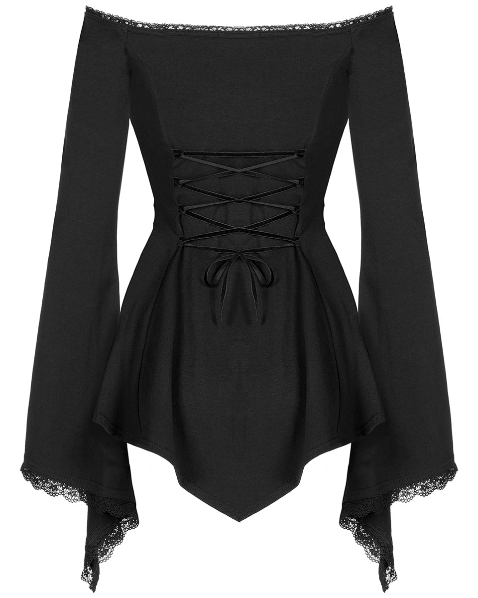 WT-691 Womens Gothic Casket Tunic Top