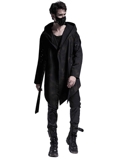 WY-1289 Dunestalker Mens Apocalyptic Hooded Cloak Jacket
