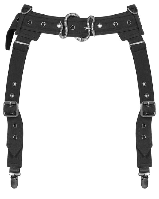 WS-418 Womens Dark Gothic Serpent Suspender Belt