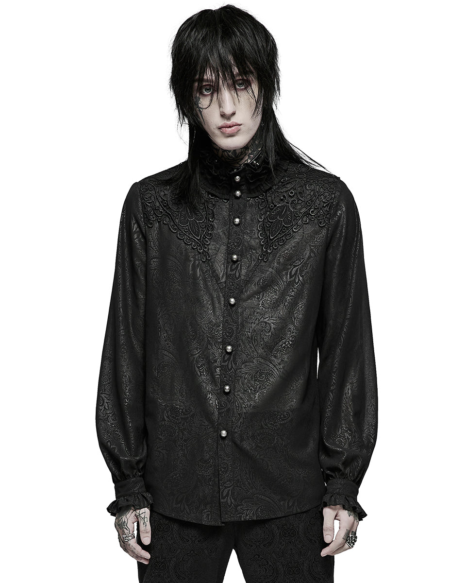 Mens gothic dress shirts sale