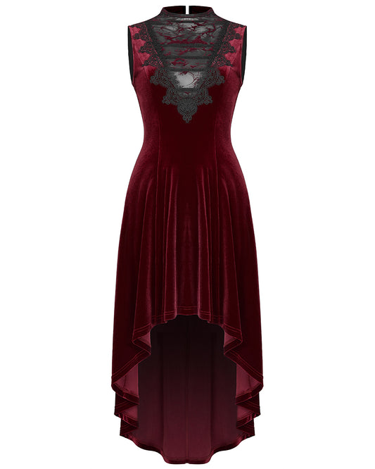 WQ-523-RD Gothic Evening Dress - Red