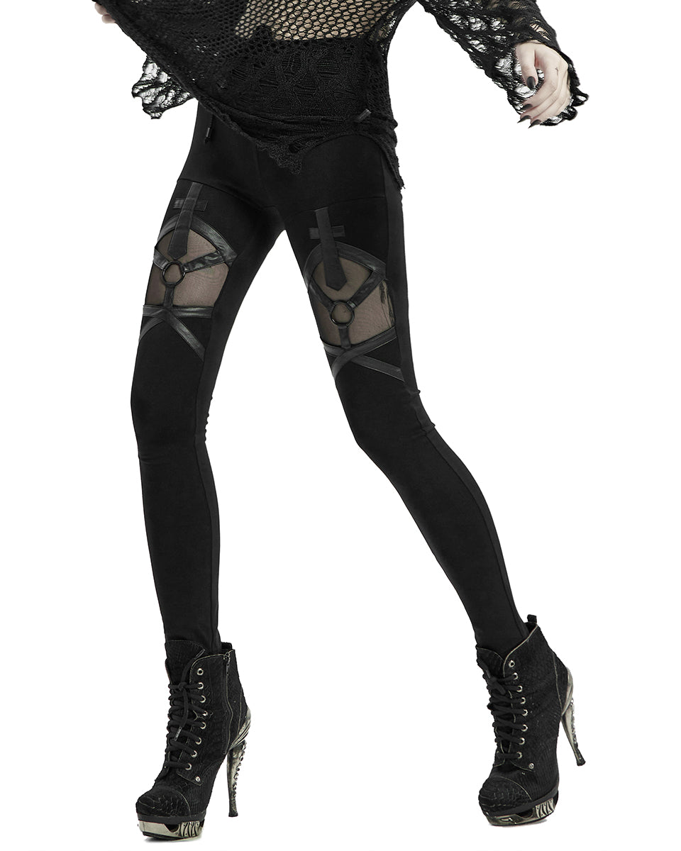 WK 474 Utopica Womens Gothic Leggings