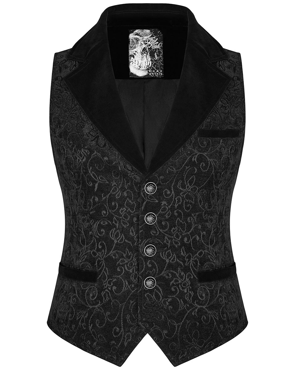 Y-807 Rycroft Mens Waistcoat Vest - Black