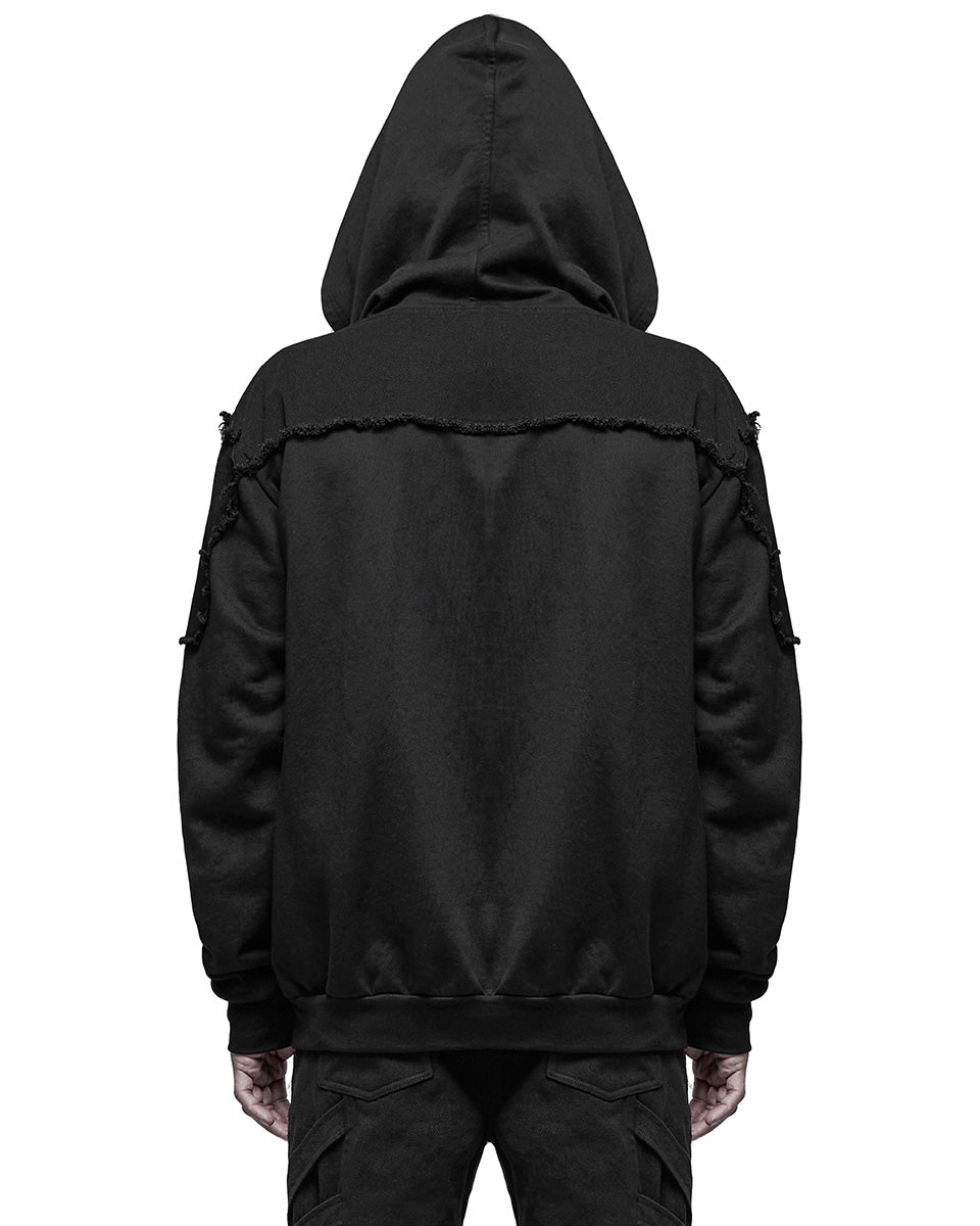 Punk mens hooded jacket sale