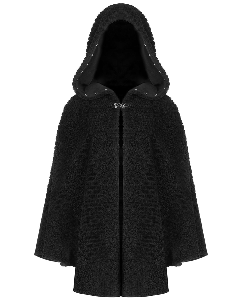 OPY-638 Daily Life Gothic Lolita Plush Hooded Cloak – Punk Rave