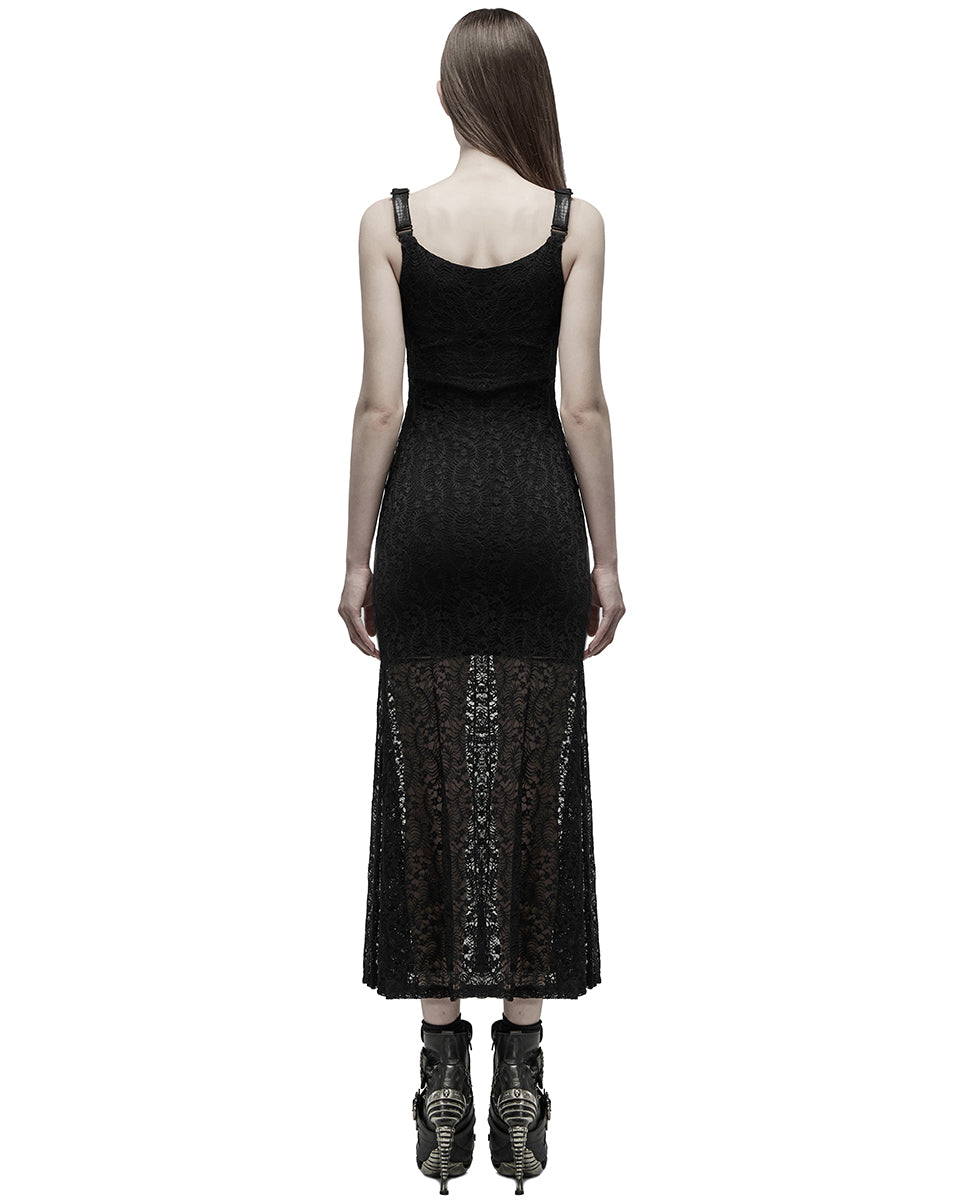 WQ-546 Lavinia Gothic Lace Maxi Dress