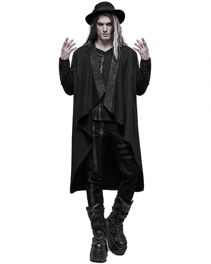 WY-1323 Agent Of Chaos Mens Apocalyptic Gothic Cloak Jacket