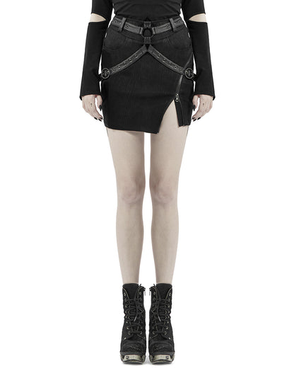 WQ-524 Utopica Womens Gothic Techwear Skirt