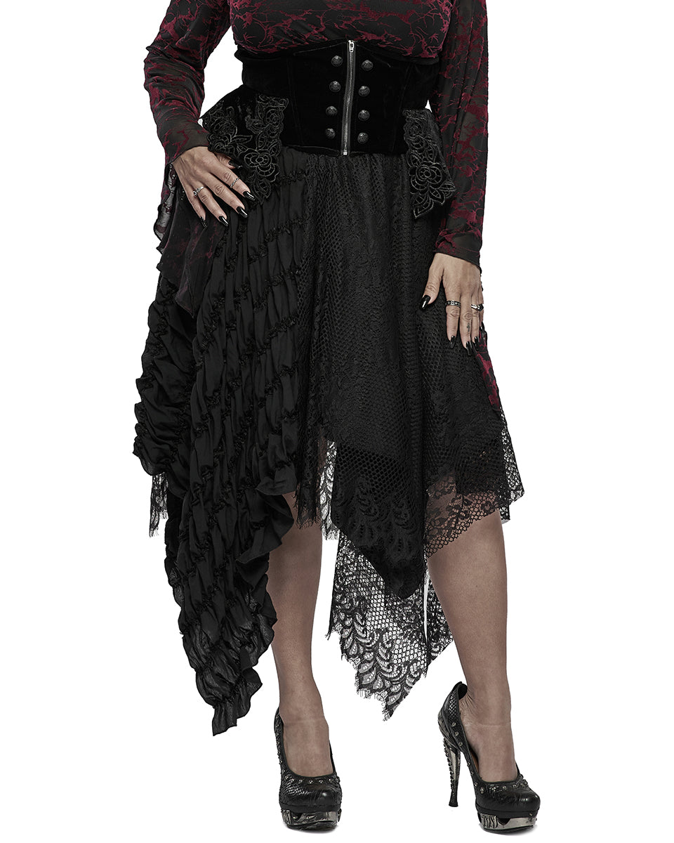 Plus size gothic skirt hotsell