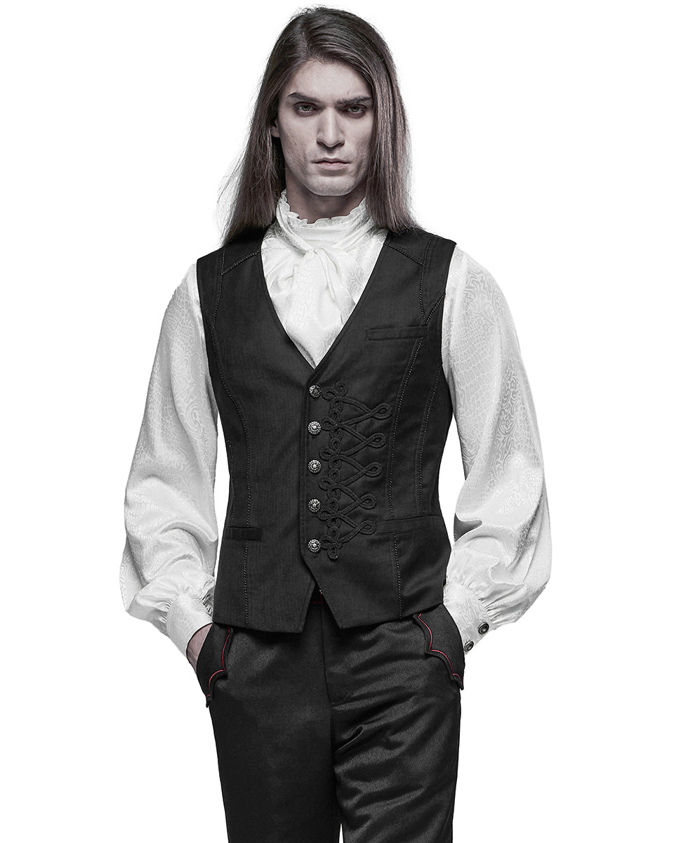 WY-1339 Invictus Mens Regency Gothic Waistcoat Vest