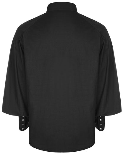 Y-848 Elspeth Pirate Shirt - Black