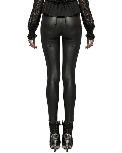 OK-004 Daily Life Casual Gothic Lace Butterfly Applique Leggings – Punk Rave