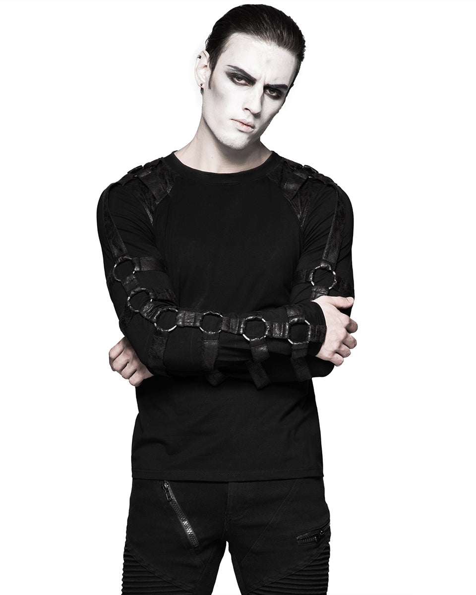 T-457 Deconstruction Unit Mens Dieselpunk Long Sleeve Top – Punk Rave