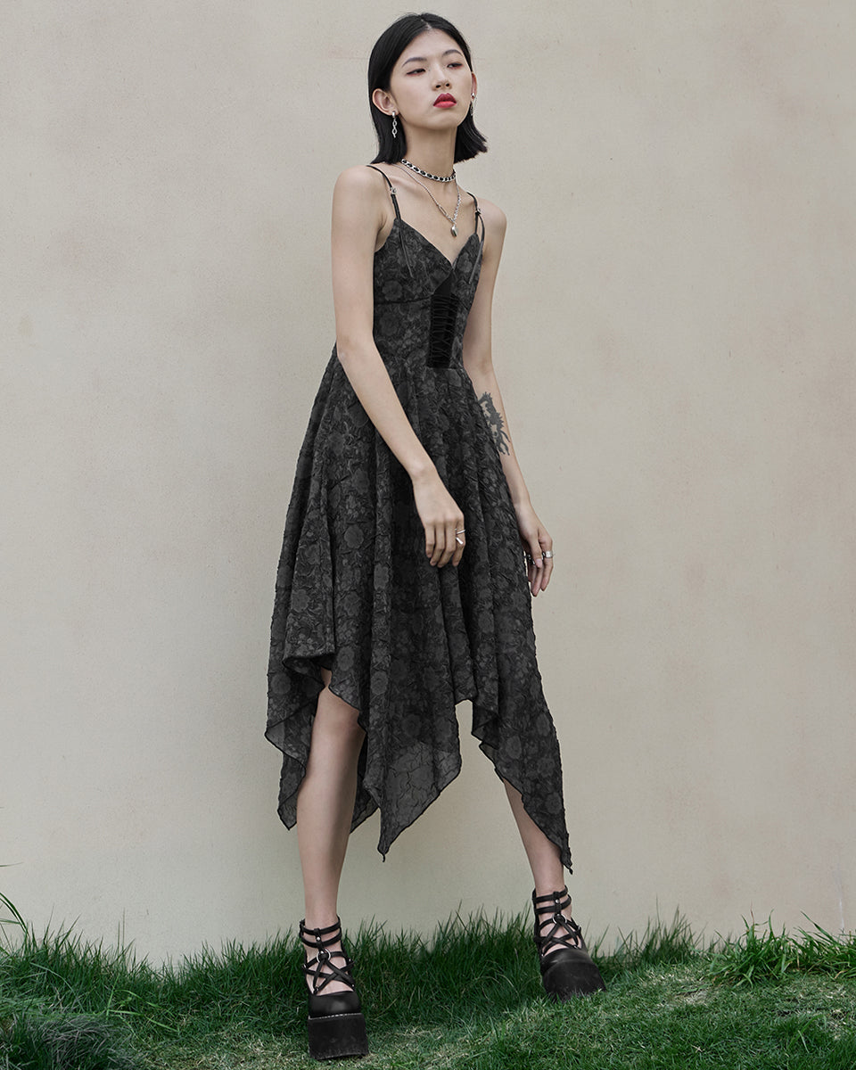 OPQ-1132 Daily Life DarkFlower Gothic Summer Dress OPQ-1132 Daily Life DarkFlower Gothic Summer Dress