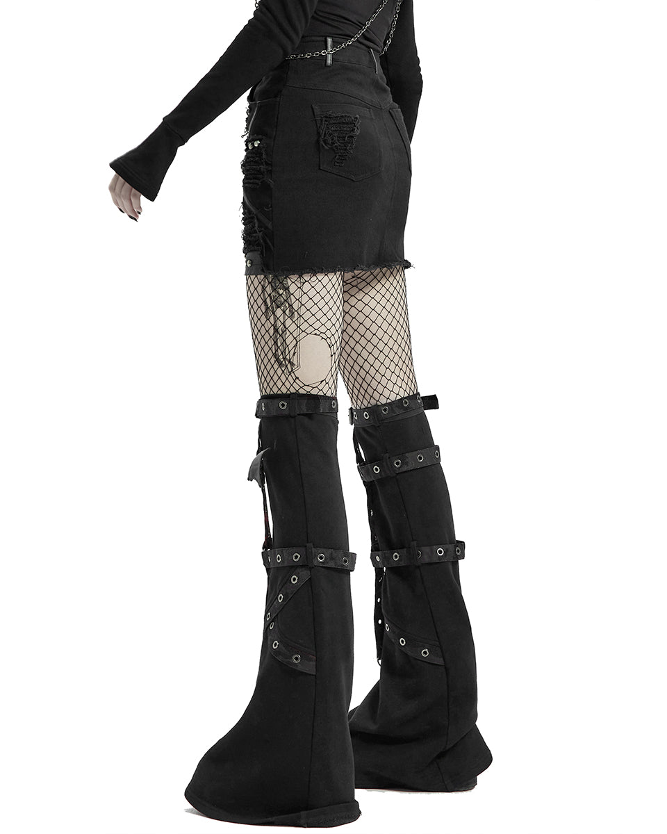 WQ-537 Utoxica Womens Apocalyptic Goth Skirt