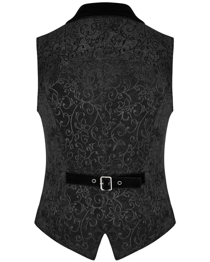 Y-807 Rycroft Mens Waistcoat Vest - Black