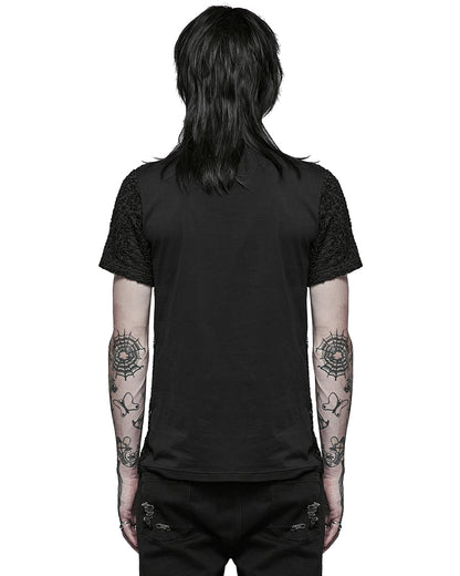 WT-704 Mens Apocalyptic Punk Mesh Tee