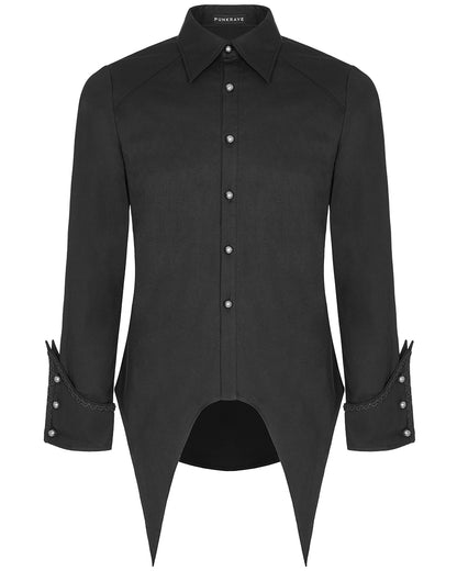 Y-907 Acheron Mens Gothic Shirt - Black