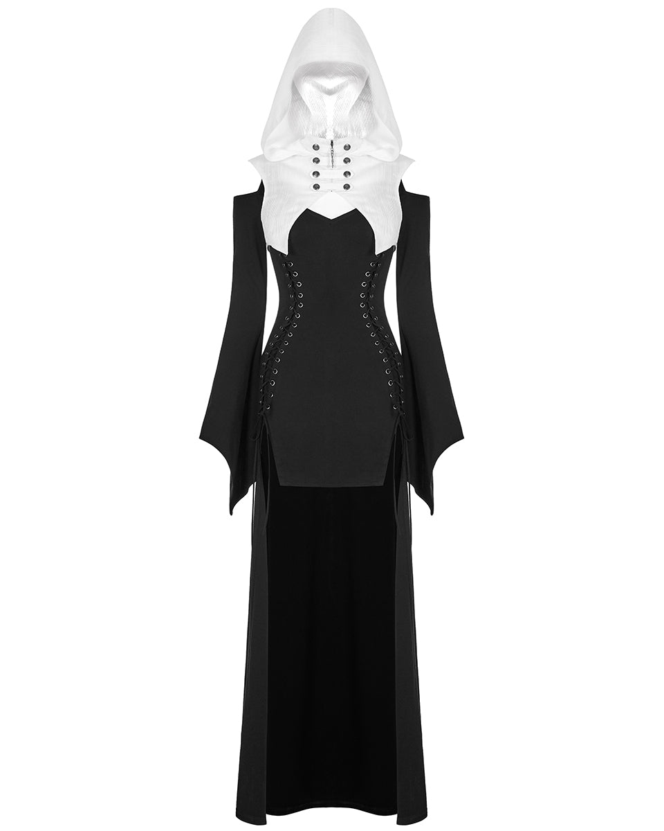 WQ-478 2 Piece Gothic Hooded Dress