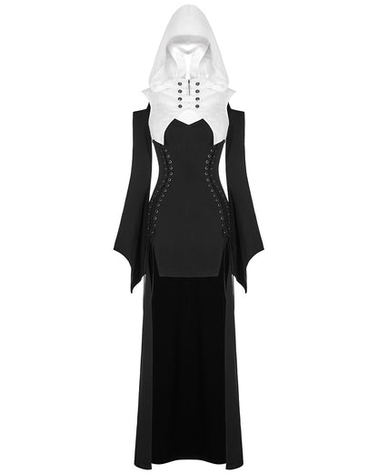 WQ-478 2 Piece Gothic Hooded Dress