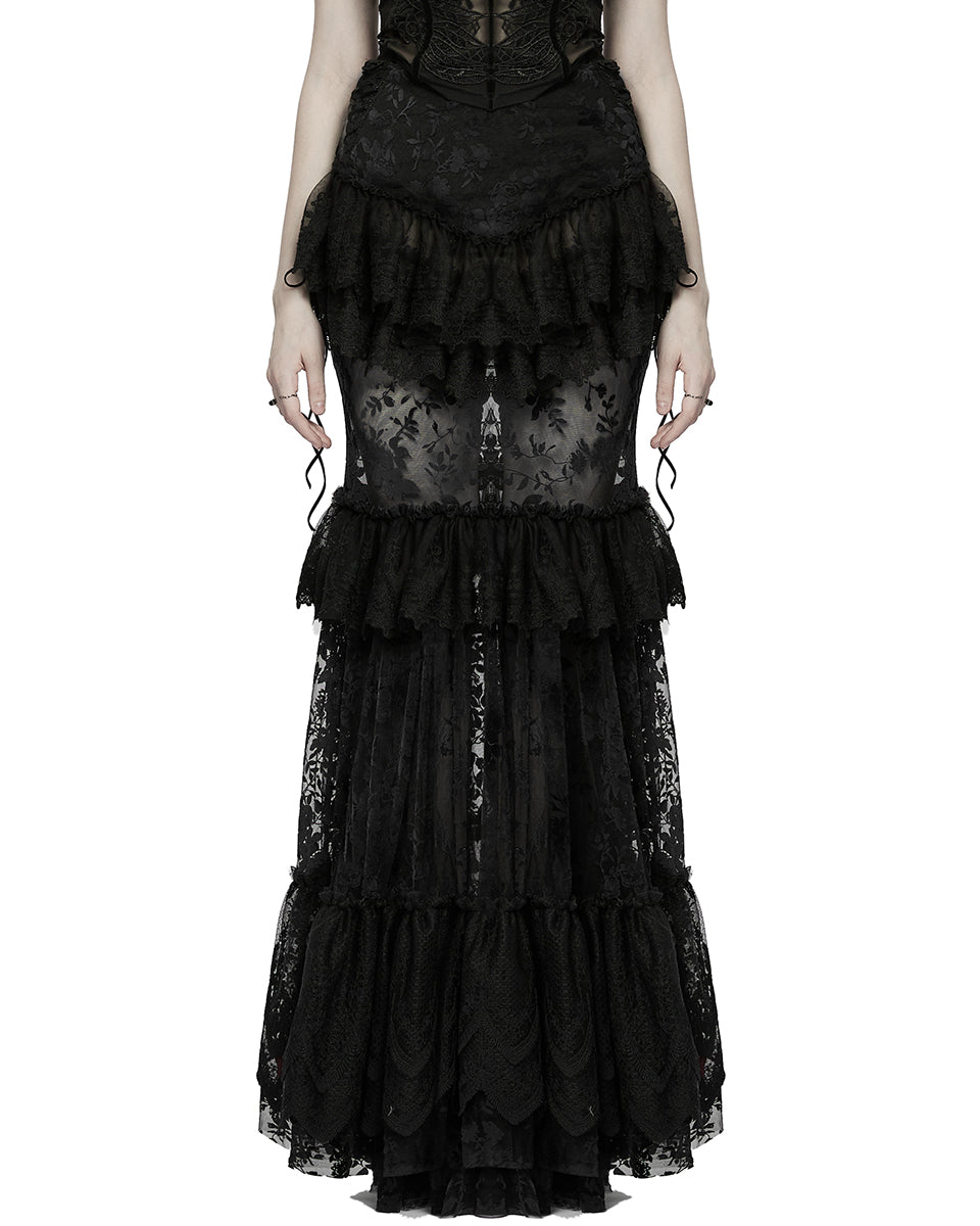 Long skirt 2024 lace dress