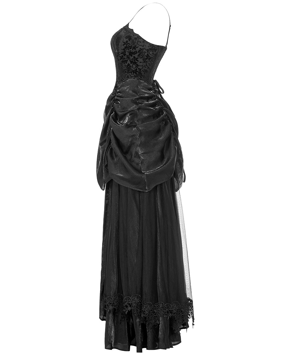 WQ-557 Womens Baroque Gothic Devore Wedding Prom Dress Punk Rave WQ-557 Womens Baroque Gothic Devore Wedding Prom Dress Punk Rave