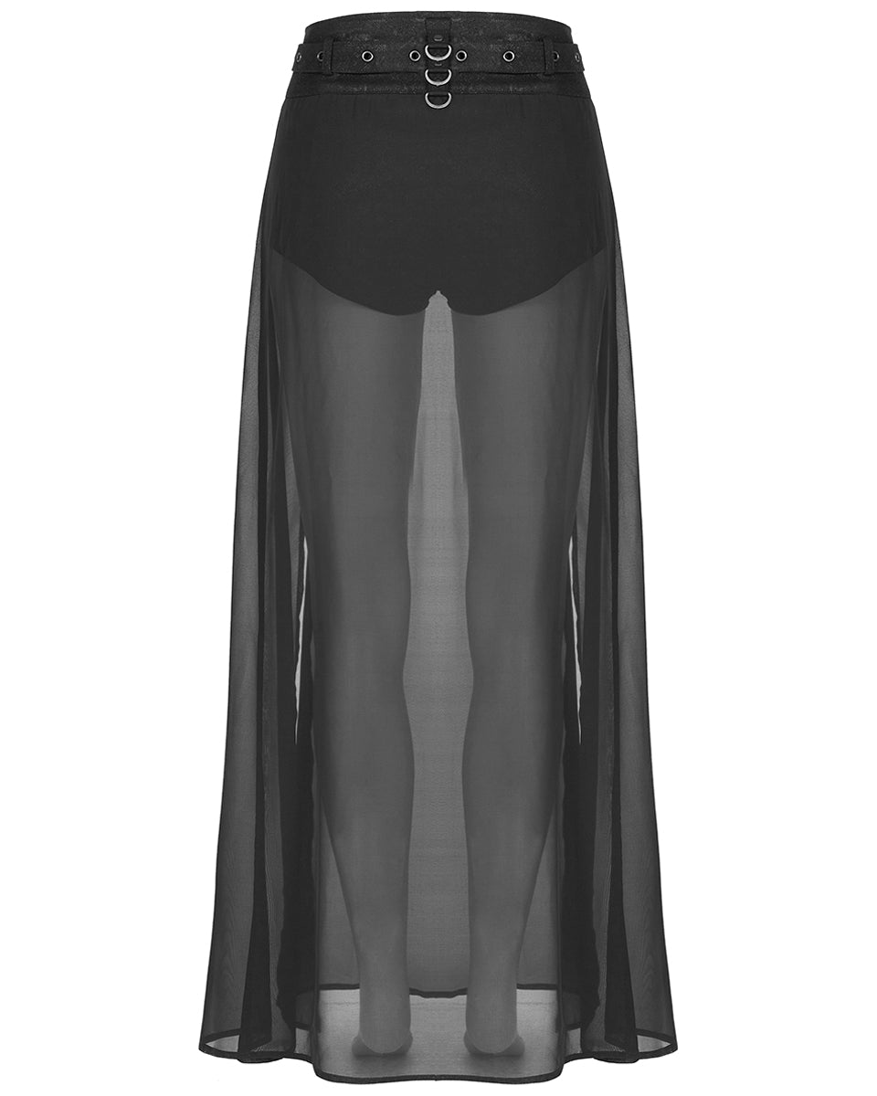 WQ-494 Womens CyberPunk Layered Hot Pants & Skirt