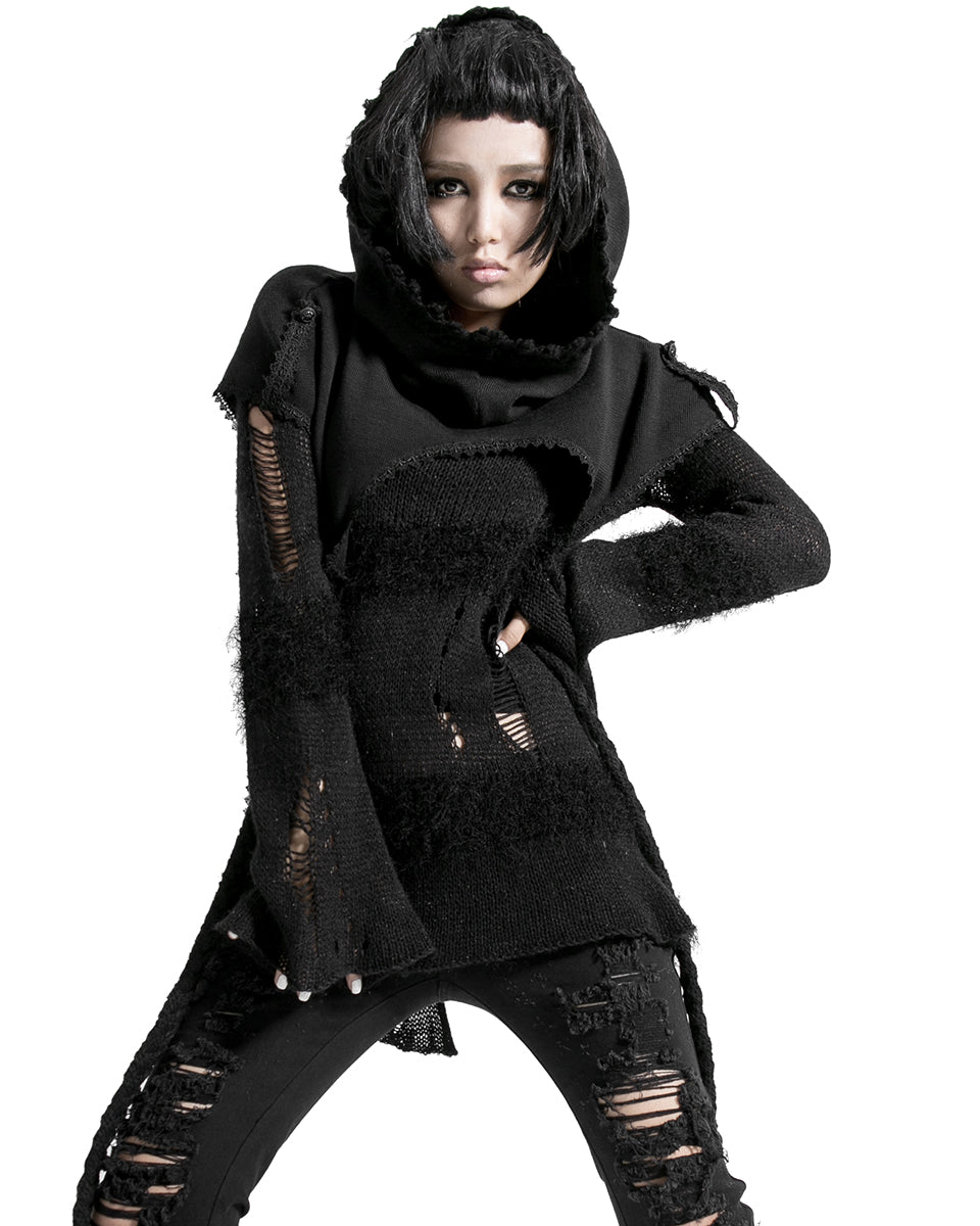 S-125 Womens Gothic Hooded Scarf Shawl