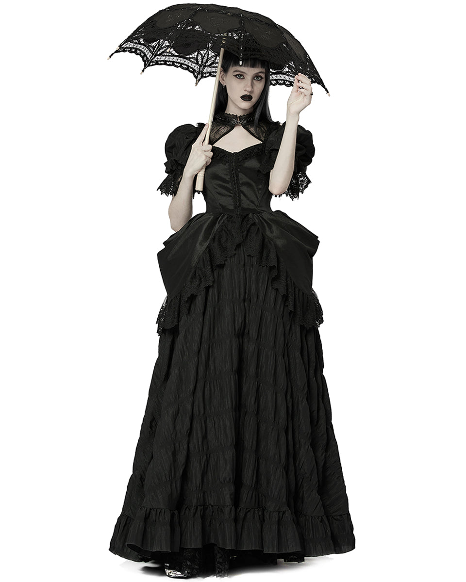 WQ-611 Dark Decadence Gothic Wedding Dress