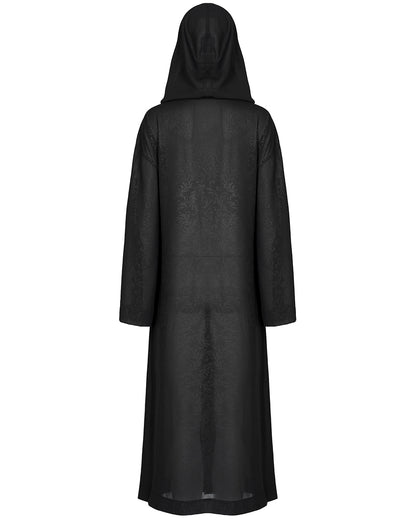 OPY-655 Daily Life Casual Baroque Gothic Printed Mesh Hooded Cloak