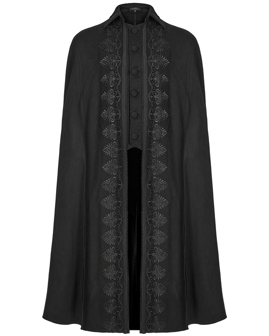 WY-1411 Mens Regal Gothic Aristocrat Travelling Cloak