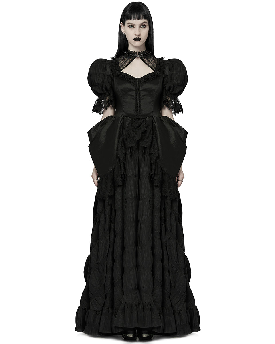 WQ 611 Dark Decadence Gothic Wedding Dress