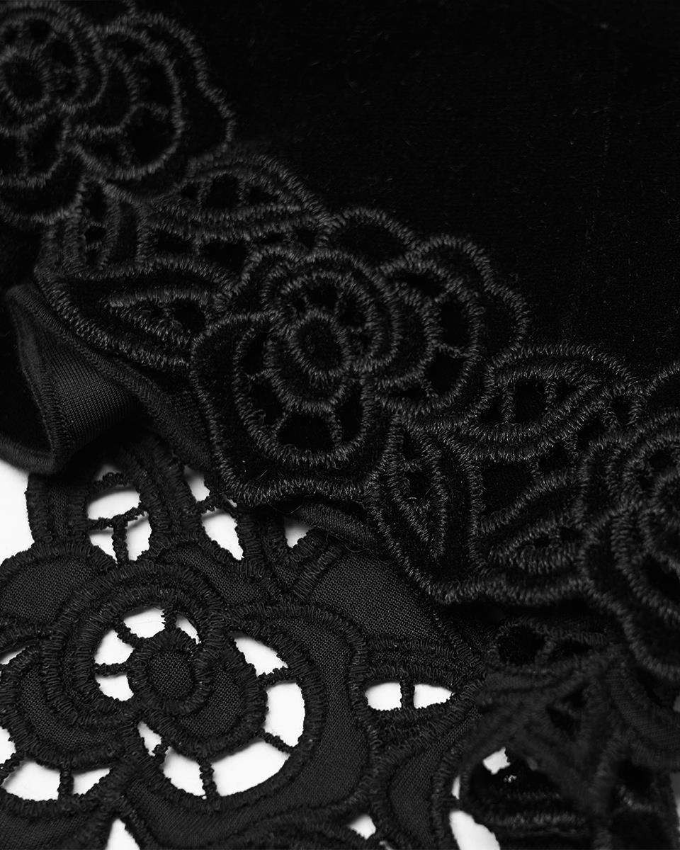 Black croc print leather Goth waist cincher – VeiledMarket
