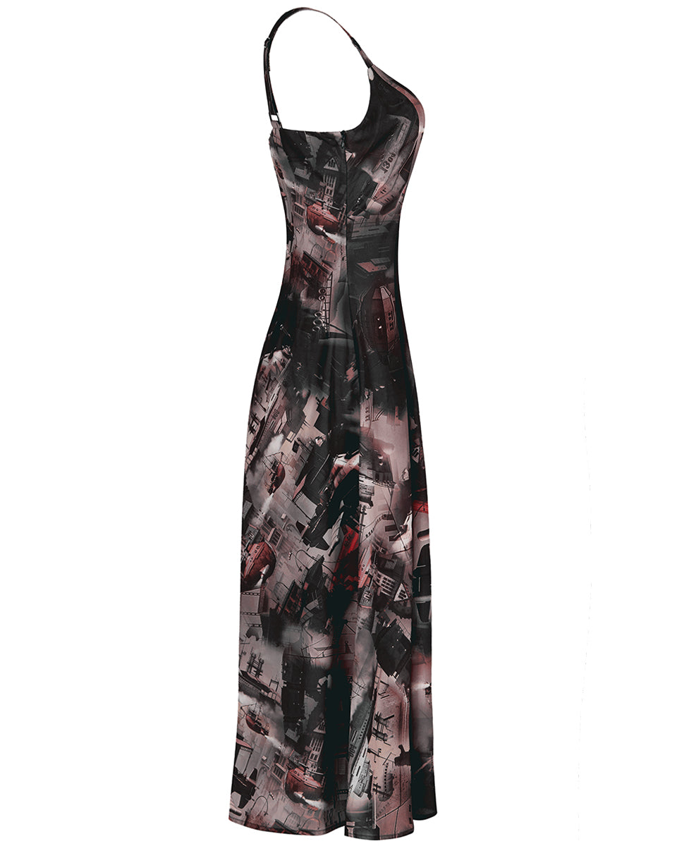 OPQ-1147 Daily Life Dream Age Wasteland Apocalyptic Maxi Dress