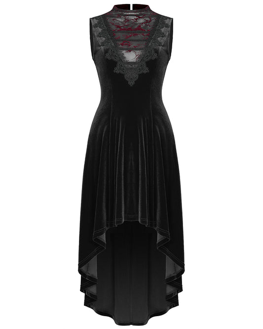 WQ-523-BK Gothic Evening Dress - Black