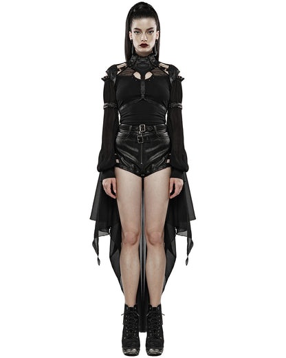 WY-1138 Hellcaster Womens Dieselpunk Harness Cloak Cape