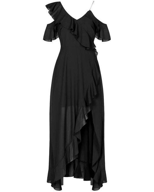 OPQ599 Deloria Gothic Maxi Dress