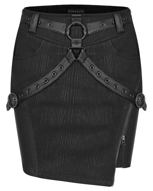 WQ-524 Utopica Womens Gothic Techwear Skirt