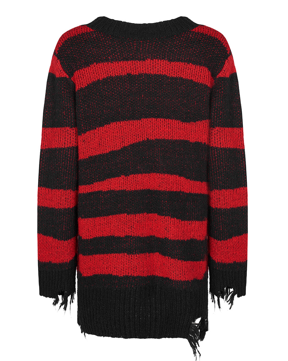 H & m red and 2025 black sweater