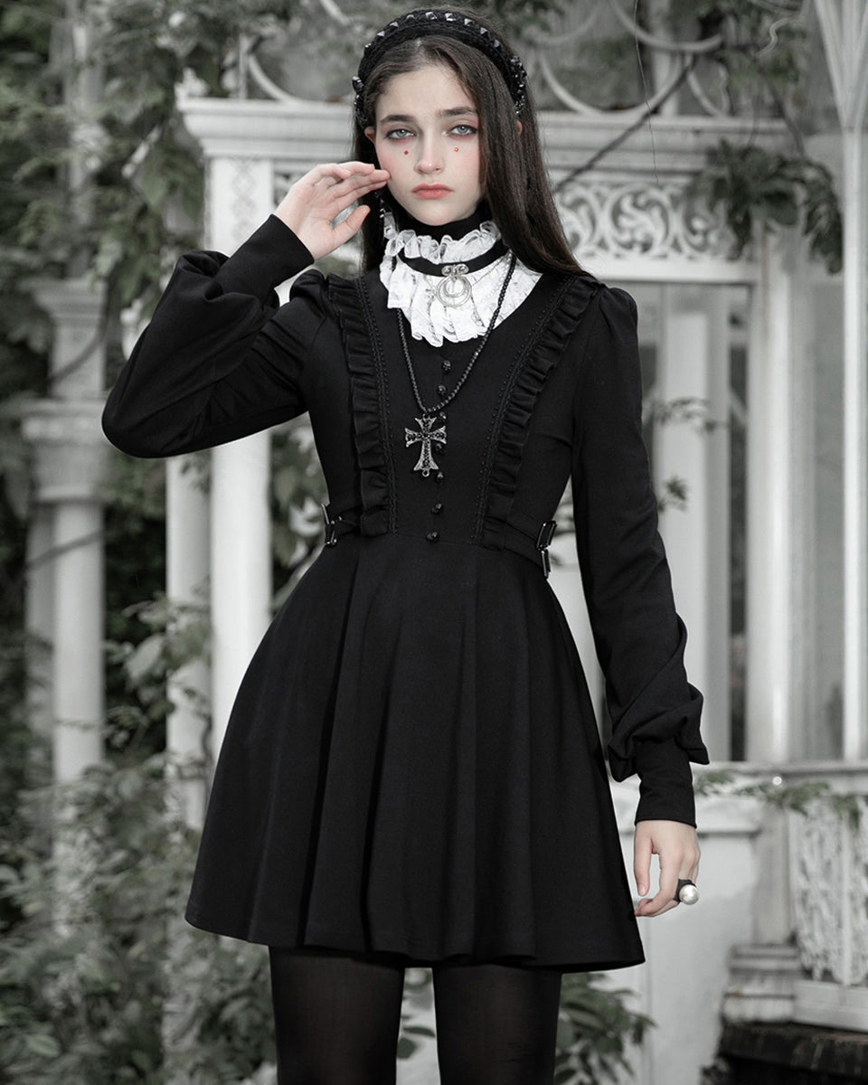 OPQ-877 Daily Life RetroGothic Lolita Mini Dress