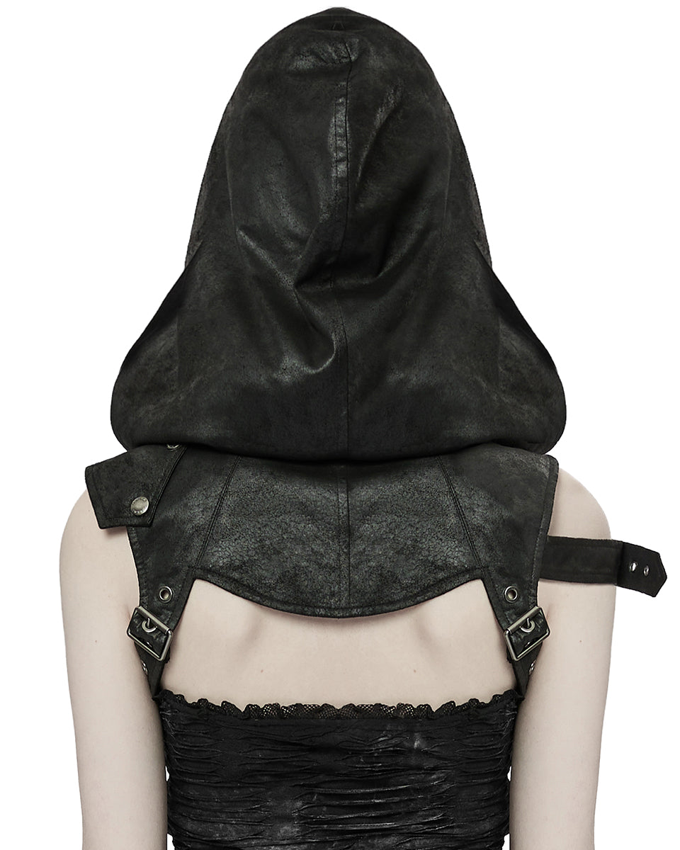 WS-275 Storm Womens Apocalyptic Gothic Hooded Harness Top